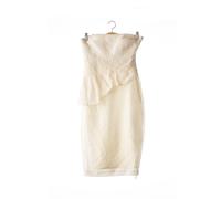 badgley mischka robes femme de couleur beige
