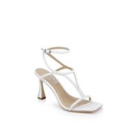Badgley Mischka Sandales à talons Gianni pour femme, Blanc clair, 38 EU