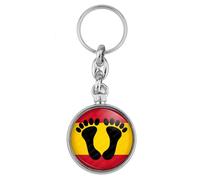BADGMANIA | Porte clés Métal Pieds Noirs Espagnols Espagne Algérie Maroc Tunisie | Logo 33mm 2 faces
