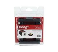 Badgy Evolis Cbgr0100 C 100 Pages Ruban d'impression - Rubans d'imprimante (Badgy100/Badgy200, 100 Pages, Transfert Thermique, Noir, Blister)