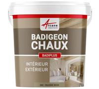 Badigeon Chaux Mur Intérieur, Façade Extérieure 5 kg Palerme - Beige
