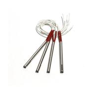 BADIKA Chauffe-Cartouche Chauffage de Moule à Une extrémité, 13mm x 62mm/65mm/68mm/70mm/75mm, 250W-300W, Cartouche chauffante, Tube 304SUS, AC 110V/220V/380V, 4 pièces/lot(110V,260W 13x65mm)