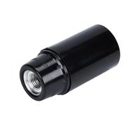 BADIKA Douille de lampe Supports de lampe en bakélite autobloquants noirs E27, vis à capuchon en aluminium E14 L + E + D, douilles de tête de lumière au sol, Base d'ampoule de bureau 4A 250V(E14)