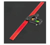 BADIKA équerre (Outil de Charpentier) Combinaison multifonctionnelle en Acier Inoxydable, carré Long et Mobile, règle d'angle 400mm/300mm 90/45 °, jauges en Acier, localisateur de règle(40cm)