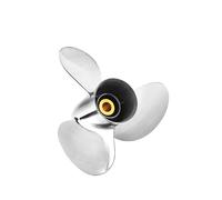 BADIKA hélice du Moteur for hélice en Acier Inoxydable 50-140HP 14X19, Partie de Moteur Marin, 3 Lames, hélice Hors-Bord à 15 Dents 14 * 19