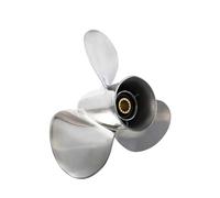 BADIKA hélice du Moteur Hélice de Bateau 11 1/8x14 for 25hp 30hp 40hp 50hp 55hp 60hp, Moteur de Bateau à vis Hors-Bord, hélice en Acier Inoxydable à 3 pales 13