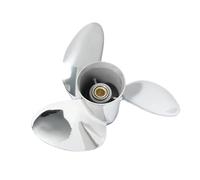 BADIKA hélice du Moteur Hélice de Bateau à vis Hors-Bord Gauche 16x21 1/2 for 225HP 250HP, hélice en Acier Inoxydable à 15 Dents, 3 pales