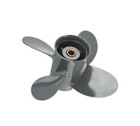 BADIKA hélice du Moteur Hélice Hors-Bord adaptée à 8hp, 9,9hp, 15hp, 20hp, 9 1/4x10, vis en Alliage d'aluminium, Moteur de Bateau, 4 Lames, 8 cannelures, pièce de Moteur Marin