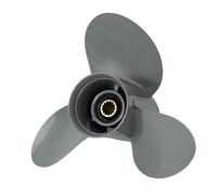 BADIKA hélice du Moteur Vis d'hélice Hors-Bord en Alliage d'aluminium, 3 pales, 13 cannelures, for Moteur de Bateau 35 40 45 50 55 60hp, 11 1/2x14