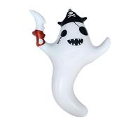 Badiman Gonflable Accessoire de Fête Décor à Suspendre Figurine Terrifiante avec Corde de 2 M Fournie pour Un Accrochage Simple et Rapide Approprié P, Fantôme Au Chapeau Noir