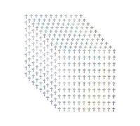 Badiman Mini Autocollants Croix, étiquettes Croix Multi-usages, Autocollants Adhésifs pour Baptême, Fenêtre, Album Photo, Cartes de Vœux, Carnets, 10 feuilles, 1200 pièces