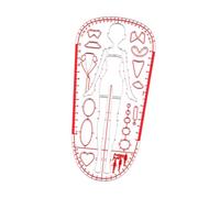 Badiman Règle de Couture pour Le Design de Mode et La Mesure du Patchwork, Style 15
