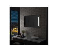 vidaXL Miroir mural à LED pour salle de bains 100 x 60 cm