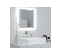 Badkamerspiegel LED 40x8,5x37 cm acryl betongrijs804912