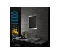 vidaXL Miroir mural à LED pour salle de bains 50x60 cm