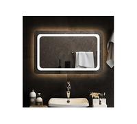 vidaXL Miroir de salle de bain à LED 80x50 cm