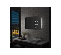 vidaXL Miroir mural à LED de salle de bain et capteur tactile 100x60cm