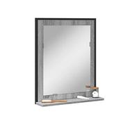 Badkamerspiegel met schap 50x12x60 cm hout grijs sonoma eiken842419