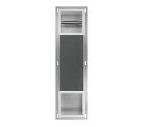 BADLAND Support mural encastré pour papier toilette WALL BOX PAPER 2 blanc, avec rangement pour papier toilette