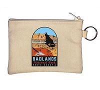 Badlands National Park South Dakota USA Porte-monnaie Beige