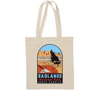 Badlands National Park South Dakota USA Sac fourre-tout en coton naturel Blanc