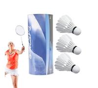 Badminton birdiee - Volants de badminton avec plumes | Volants de badminton avec plumes d' | Jeux de raquettes de plage à grande vitesse | vol stable pour jouer à l'intérieur, navette