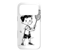 Badminton Boy Racket Sports pour garçons Coque pour iPhone 17 Pro Max