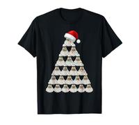 Badminton Christmas Tree Lights Men Boys Youth Santa Sports T-Shirt