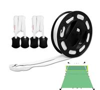 Badminton Court Boundary Lignes, Badminton Court Lines,Marqueurs Limite - 240x528 Pouces Plage Plage Beach-volley Très Visible La Cour À L'arrière-cour Des Herbes Sable