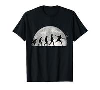 Badminton Évolution Lune Joueur de Badminton T-Shirt