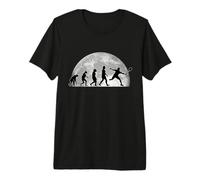 Badminton Évolution Lune Joueur de Badminton T-Shirt Haut de Gamme