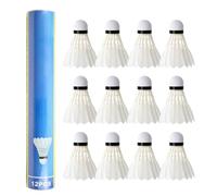 Badminton Feather -Badminton Shuttle, Frapper Entraînement Stable Badminton Ball Ball Utilise Joueur, Jeu Racket Plage Shoam Sponge Head Trainer Ball, Feather Shuttl