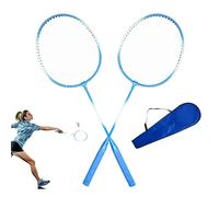 Badminton Racket Set - 26.38 inch High Strength Alloy Frame, Moderate Mid-Shaft Component, Professional Hard Batting Feel | Portable Sports Gear for Beginner Advanced Outdoor Court Unit