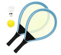 Badminton Racket Set - Parent-Child Interaction, 21 pouces External Sporting Gear, Weatherproof Home Kindergarten Component, Black Mesh Textile Fastener | Toy Tool For Schools & Families