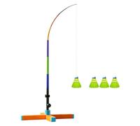 Badminton Rebound Trainer, Stable Base, Automatic Rebound | 25.59-130in Badminton Training Kit for Court Living Room Park Playground Garden Gym Balcony