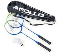 Badminton Set Match Pro 400 - Raquette de badminton pour enfants et adultes-Bleu / Vert