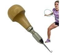Badminton stringTool - Wooden Handle racketstringPuller, Stringing Clamp Straightener | Tennis racketThreading Tool, stringPuller Clamp, Variety racketStringing Tool, racketThreading Straight