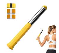 Badminton Swing Trainer - Stainless Steel PP 30cm | Magnetic Resistances Sound Feedback | Power Training Tool for Beginners Wrist Bras Strength Development Practice Racket Stroke Correction