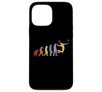 Badminton Volant de badminton pour homme Motif battements de cœur Coque pour iPhone 13 Pro Max