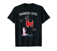 Badness Level Diagram Chart Funny Llama Bad Alpaca Nerd Geek T-Shirt