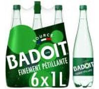BADOIT - Eau Gazeuse Verte 6X1L - Livraison Gratuite - Prix Par Unité