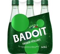Badoit Eau minérale pétillante Verte Pack 6 x 500 ml