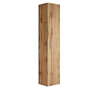 Badplaats B.V. Armoire de Rangement de Pluto Hauteur 150cm Chene - Meuble de Rangement Haut Placard Armoire Colonne