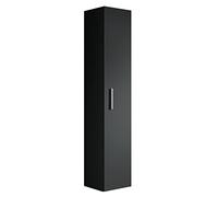 Badplaats B.V. Armoire de Rangement de Pluto Hauteur 150cm Noir - Meuble de Rangement Haut Placard Armoire Colonne