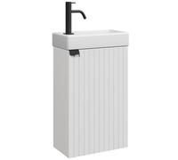 Badplaats B.V. Bosco Meuble de salle de bain, WC, 40 x 22 cm, blanc mat, meuble lavabo de salle de bain