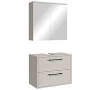 Badplaats B.V. Ensemble de meubles de lavabo Florence 60 x 35 cm - Cachemire - Meuble de salle de bain avec miroir