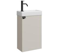 Badplaats B.V. Meuble de salle de bain Apollo 40 x 22 cm - Cashmere - Meuble avec lavabo
