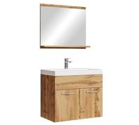 Badplaats B.V. Meuble de Salle de Bain de Montreal 02 60 cm lavabo Chene - Armoire de Rangement Meuble lavabo evier Meubles