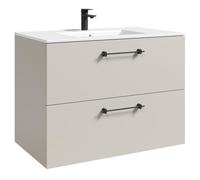 Badplaats B.V. Meuble de salle de bain Muro 80 cm - Beige - Avec lavabo