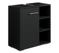 Badplaats B.V. Meuble Vasque Neptunus - Noir - 60 x 28 x 60 cm - Meuble de Salle de Bain, Colonne, Armoire